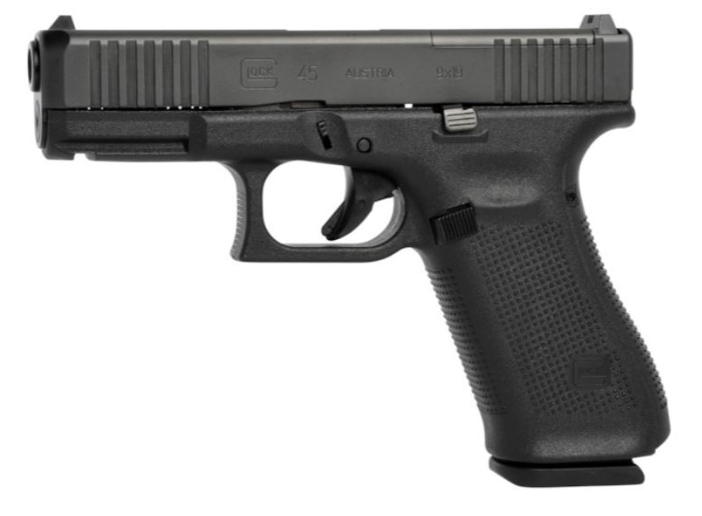 Samonabíjecí pistole Glock 45 FS (MOS) hlaveň s levým závitem M13,5x1 9 mm Luger