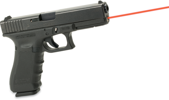 LaserMax LMS-G4-17 červený laser ve vratné pružině pro pistole Glock 17/34 Gen4