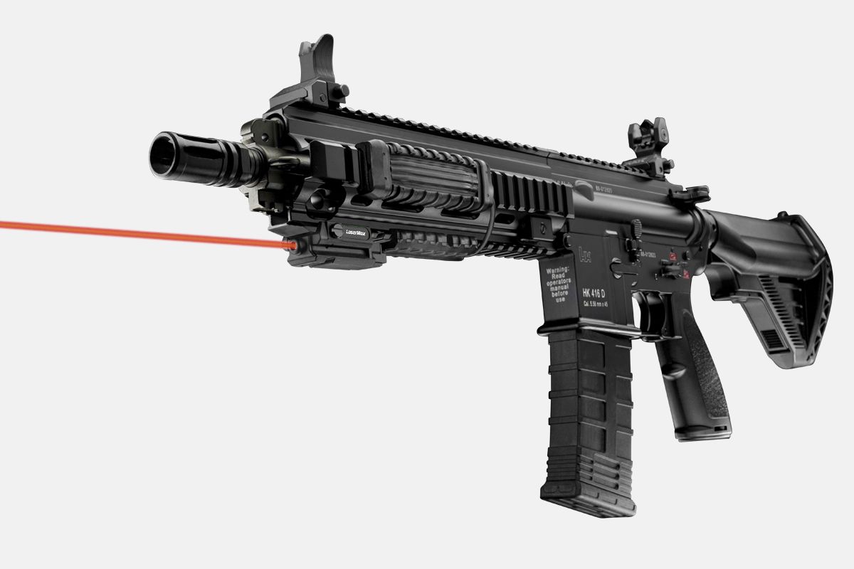 LaserMax LMS-UNI-ES-RVP červený laser pro pušky na Rail