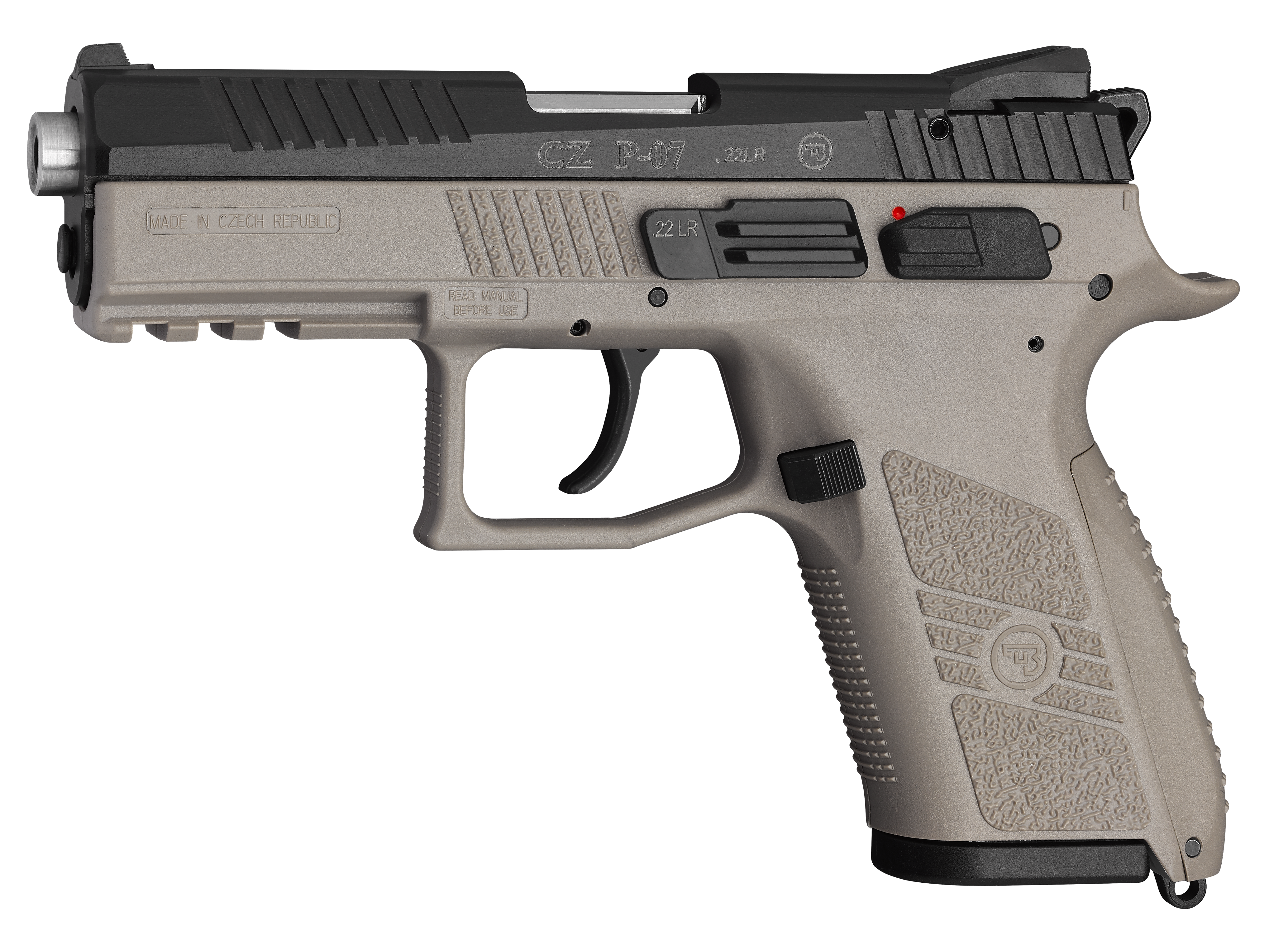 Samonabíjecí malorážková pistole CZ P-07 Kadet, .22 LR, barva Urban Grey, 10 ran