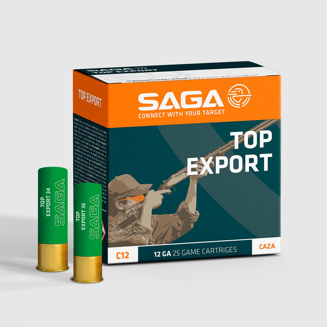 Lovecký brokový náboj Saga Top Export 34 g 12/70 brok 3,5 mm