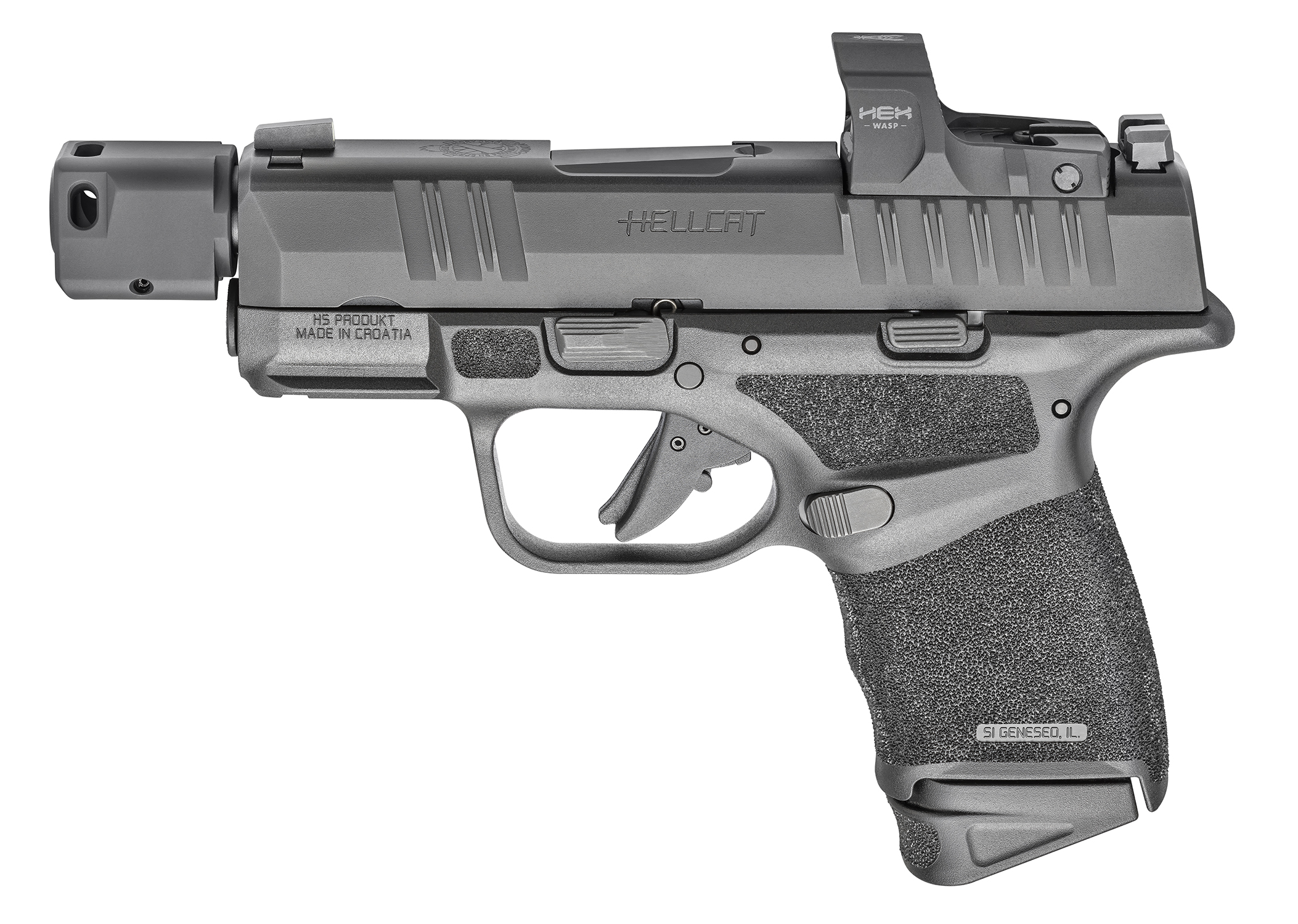 Samonabíjecí pistole HS Produkt Hellcat H11 OSP CC Black 9 mm Luger  + kolimátor