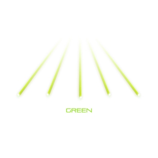 Světlovodné vlákno Truglo GREEN, průměr 0,10" (2,5 mm), délka 140 mm, zelené