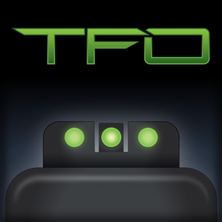 Mířidla Truglo TFO (Tritium/FiberOptic) pro Glock zelené / Green