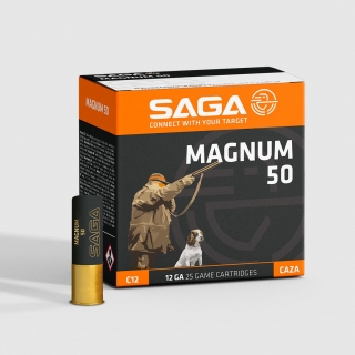 Lovecký brokový náboj Saga Magnum 50 g 12/76 brok 3,25 mm
