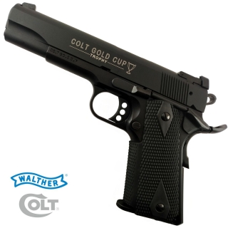 Malorážková pistole Walther Colt 1911 Gold Cup 5" .22 LR černá barva